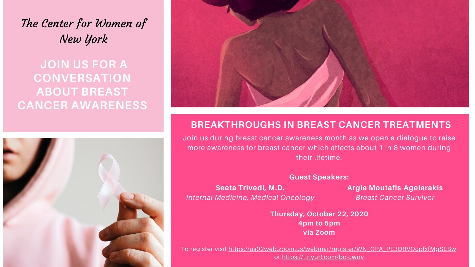Breakthroughs in Breast Cancer Treatments @ Zoom webinar