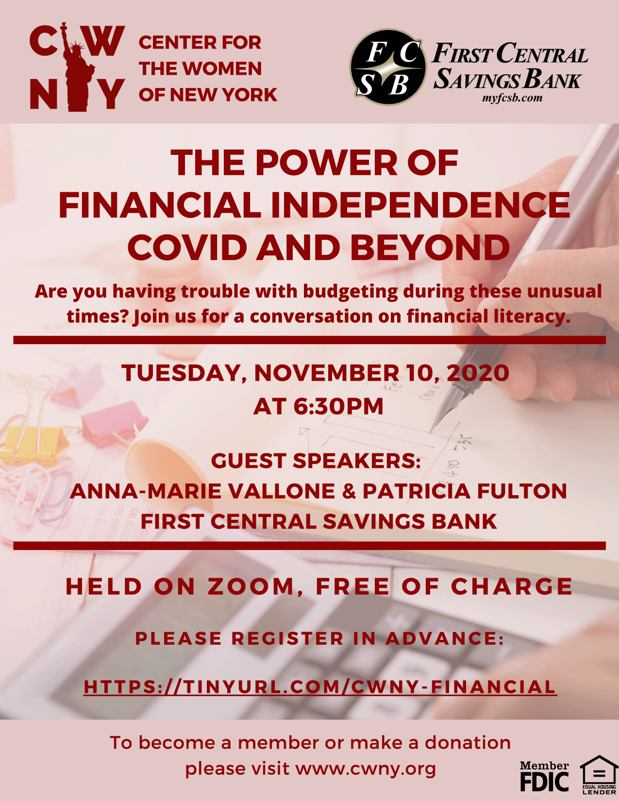 The Power of Financial Independence Webinar Flyer