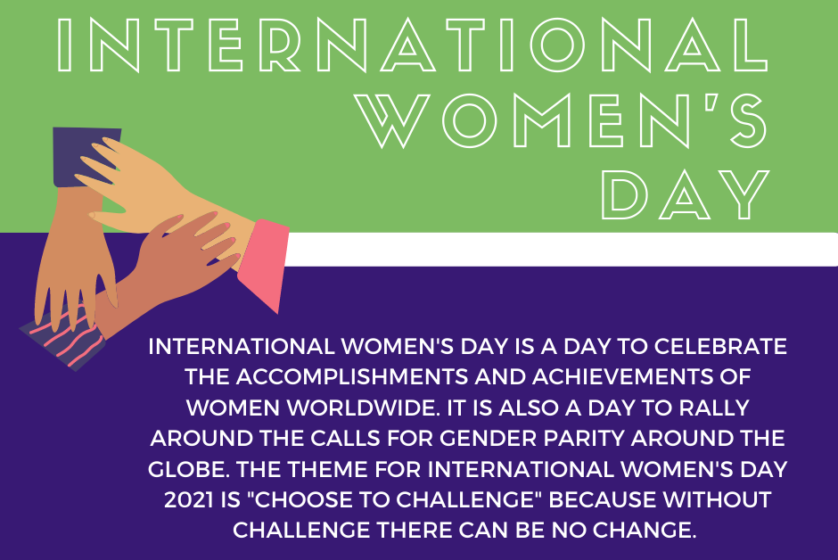 CWNY celebrates International Women's Day, a day to celebrate the accomplishments of women worldwide. It is also a day to rally around the calls for gender parity around the globe. The theme for International Women's Day 2021 is "Choose to Challenge" because without challenge there can be no change.
