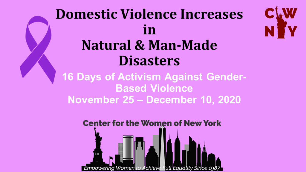 Thumbnail for CWNY Report: Domestic Violence Increases in Natural and Man-Made Disasters