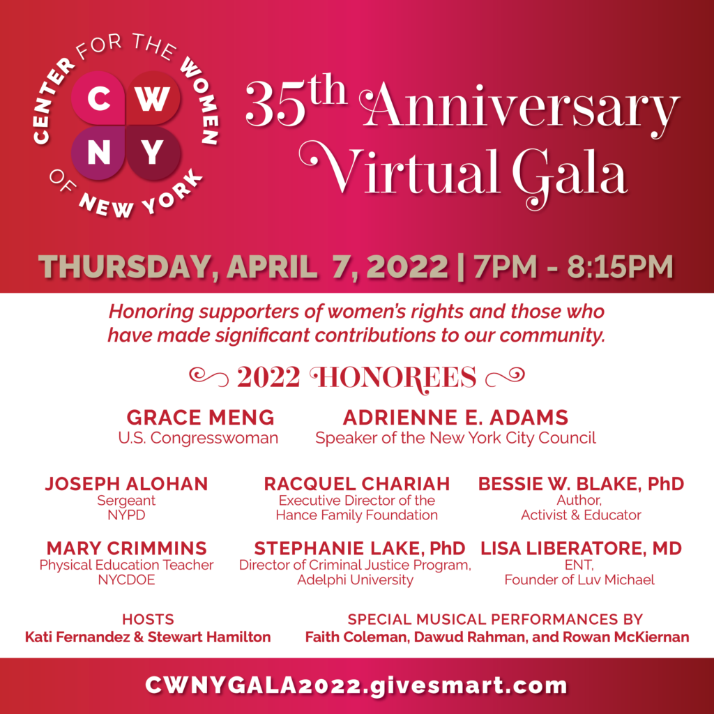 CWNY Virtual Gala 2022 Honorees